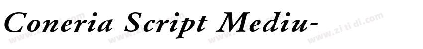 Coneria Script Mediu字体转换